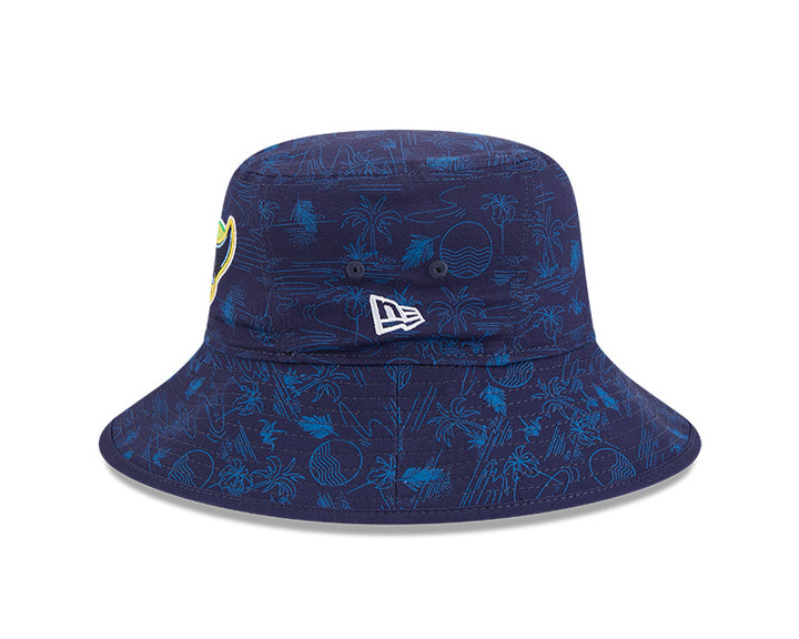 Rays New Era Palm Tree Tropical Spring Training 2025 Alt Bucket Hat