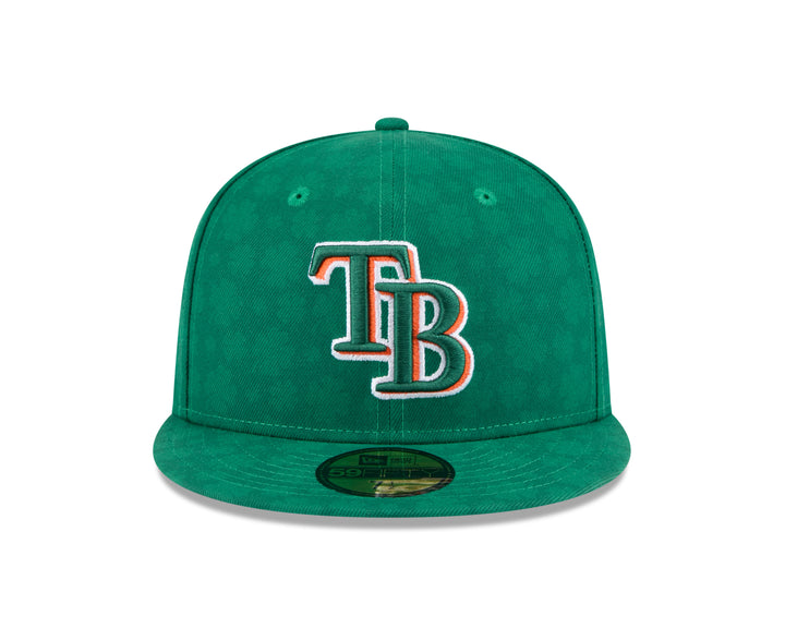 Rays New Era Green 2025 St. Patrick's Day On-Field 59Fifty Fitted Hat