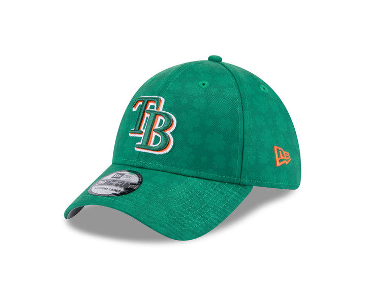 Rays New Era Green 2025 St. Patrick's Day 39Thirty Hat