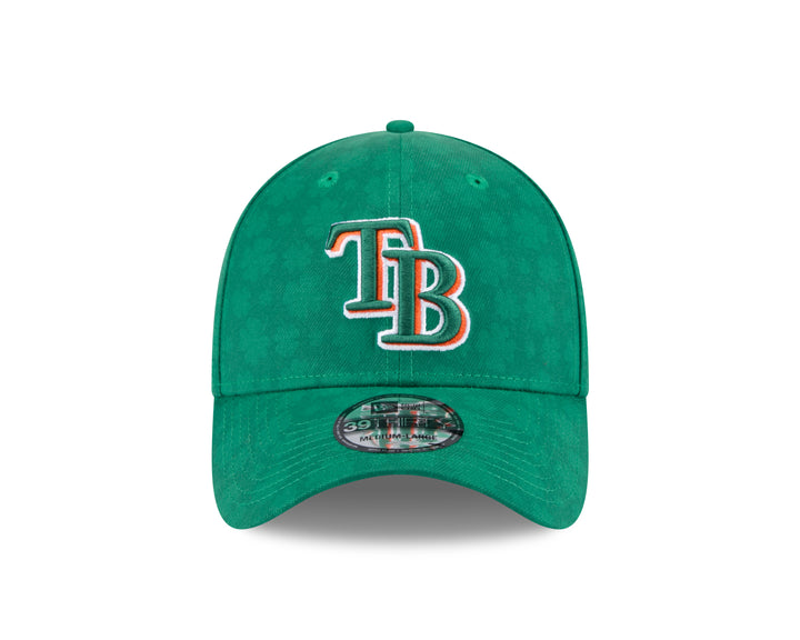 Rays New Era Green 2025 St. Patrick's Day 39Thirty Hat