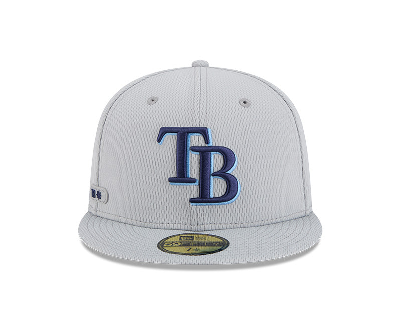 Rays New Era Grey 2025 TB Clubhouse 59Fifty Fitted Hat