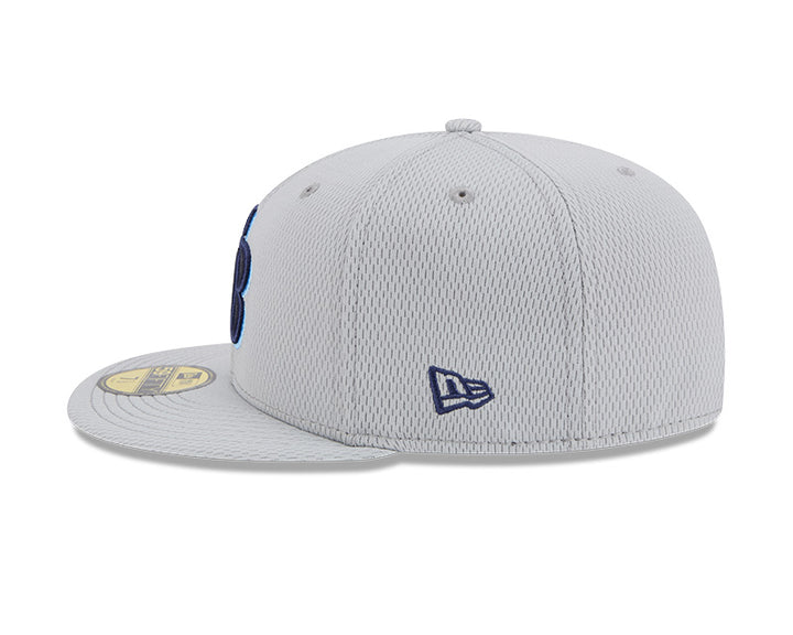 Rays New Era Grey 2025 TB Clubhouse 59Fifty Fitted Hat