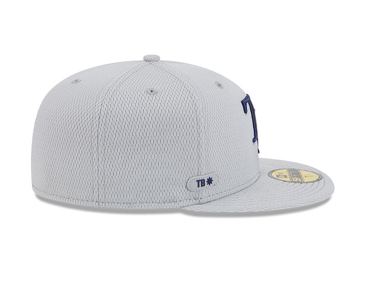 Rays New Era Grey 2025 TB Clubhouse 59Fifty Fitted Hat