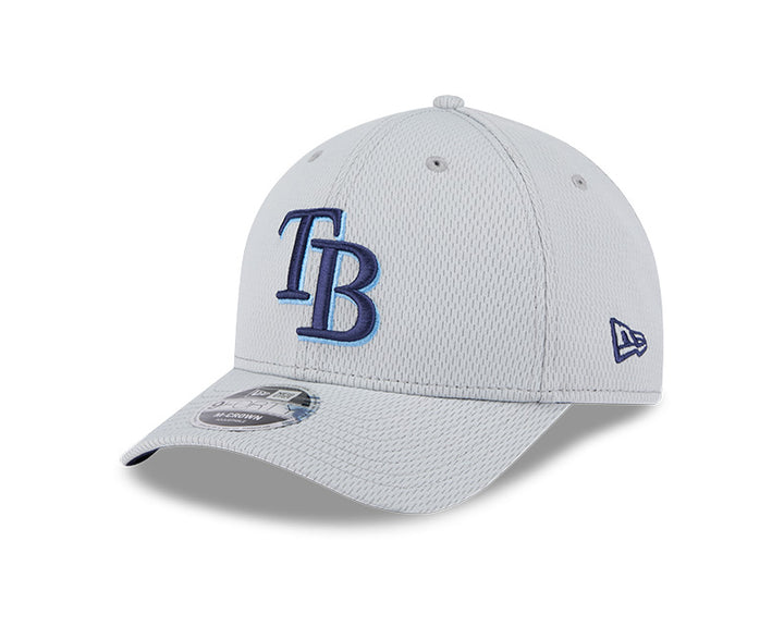 Rays New Era Grey TB 2025 Clubhouse 9Forty M-Crown Snapback Hat