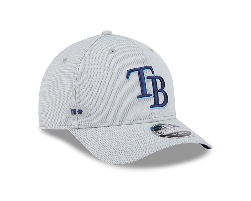 Rays New Era Grey TB 2025 Clubhouse 9Forty M-Crown Snapback Hat