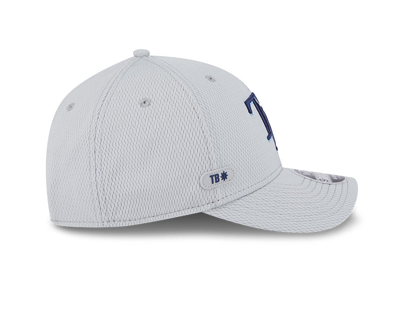 Rays New Era Grey TB 2025 Clubhouse 9Forty M-Crown Snapback Hat