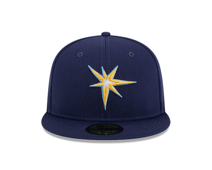 Rays New Era Navy 2025 Burst Clubhouse 59Fifty Fitted Hat