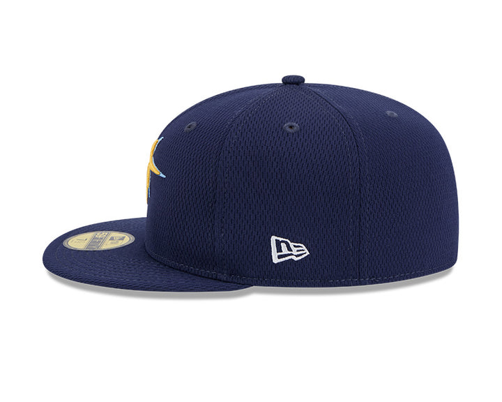 Rays New Era Navy 2025 Burst Clubhouse 59Fifty Fitted Hat