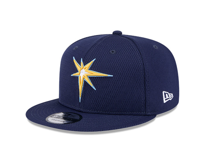 Rays New Era Navy 2025 Burst Clubhouse 9Fifty Snapback Hat