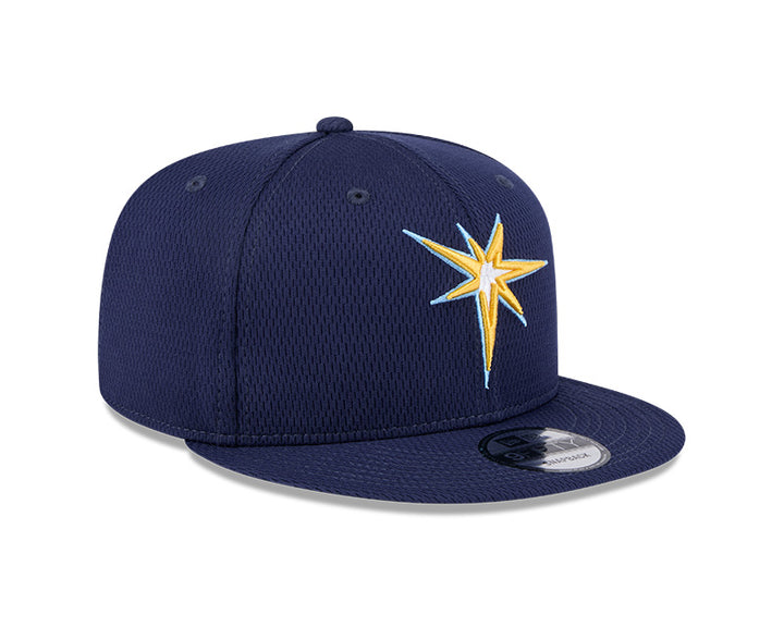 Rays New Era Navy 2025 Burst Clubhouse 9Fifty Snapback Hat