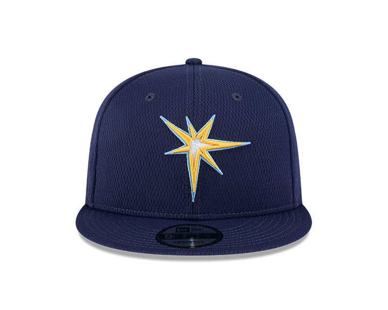 Rays New Era Navy 2025 Burst Clubhouse 9Fifty Snapback Hat