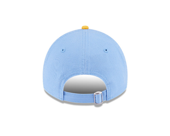 Rays New Era Youth Light Blue/Yellow Burst 2025 On-Field Spring Training 9Twenty Adjustable Hat