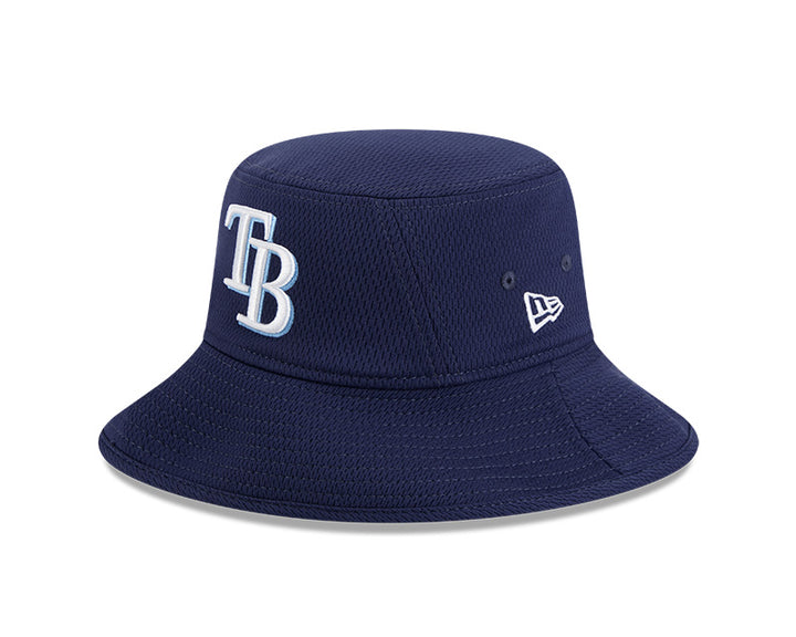 Rays New Era Spring Training 2025 On-Field Navy TB Bucket Hat