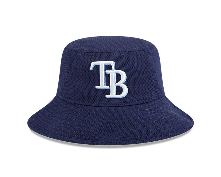 Rays New Era Spring Training 2025 On-Field Navy TB Bucket Hat