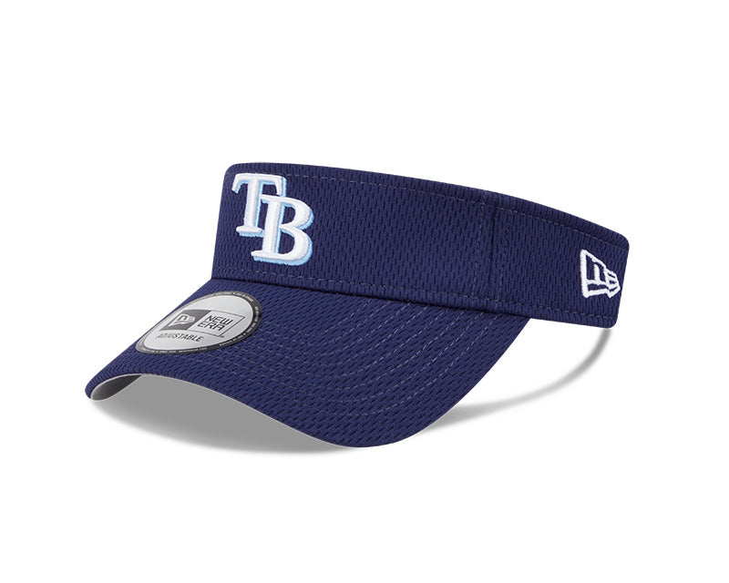 Rays New Era Spring Training 2025 On-Field Navy TB Adjustable Visor