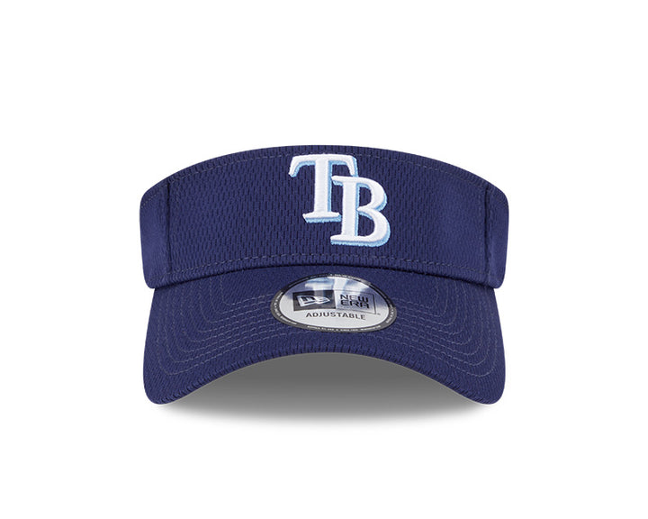 Rays New Era Spring Training 2025 On-Field Navy TB Adjustable Visor