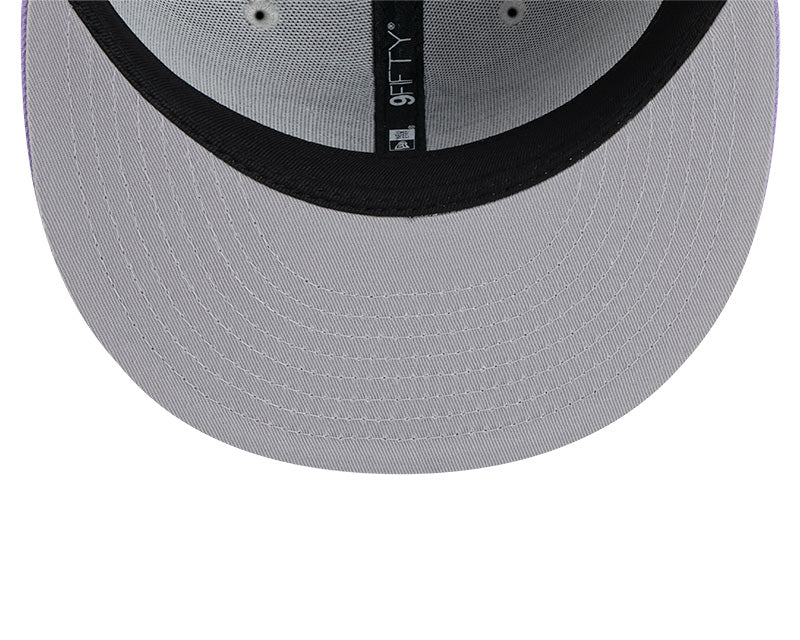 Rays New Era Youth Grey Purple City Connect Skyray 9Fifty Snapback Hat