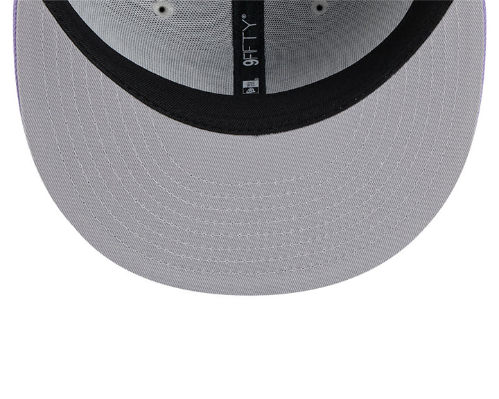 Rays New Era Youth Grey Purple City Connect Skyray 9Fifty Snapback Hat