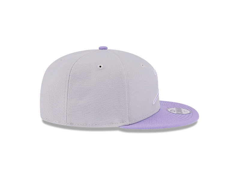 Rays New Era Youth Grey Purple Coop 9Fifty Snapback