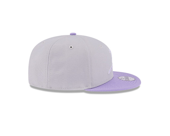 Rays New Era Youth Grey Purple Coop 9Fifty Snapback