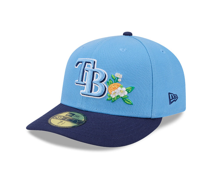 Rays New Era Light Blue Navy TB 2026 Spring Training On-Field 59Fifty Fitted Hat