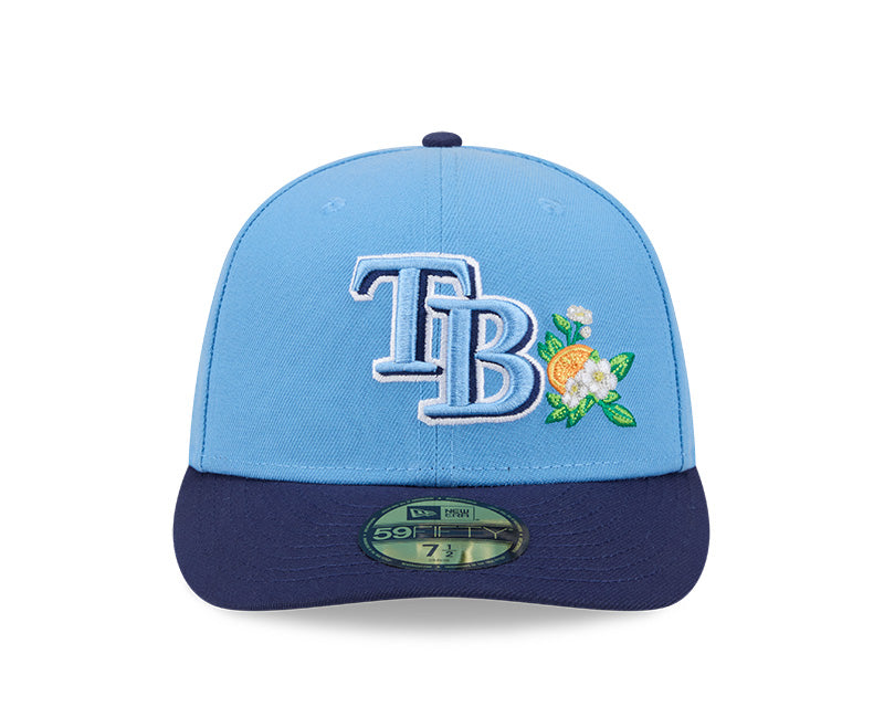 Rays New Era Light Blue Navy TB 2026 Spring Training On-Field 59Fifty Fitted Hat
