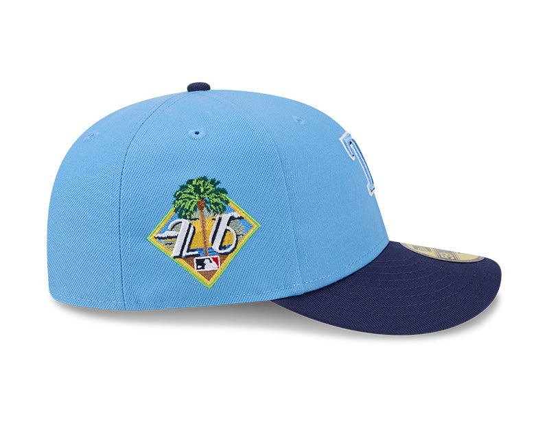 Rays New Era Light Blue Navy TB 2026 Spring Training On-Field 59Fifty Fitted Hat
