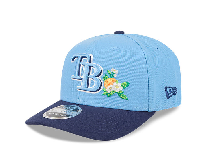 Rays New Era Light Blue Navy TB 2026 Spring Training Patch 9SEVENTY Adjustable Hat