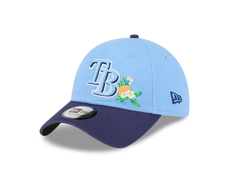 Rays New Era Light Blue Navy TB 2026 Spring Training Patch Casual Classic Adjustable Hat