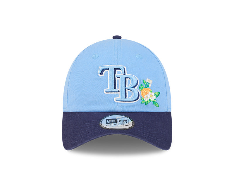 Rays New Era Light Blue Navy TB 2026 Spring Training Patch Casual Classic Adjustable Hat