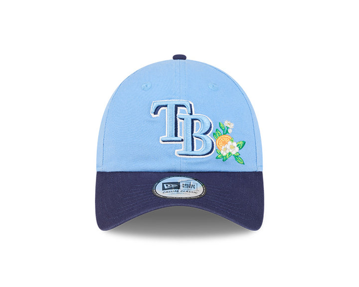 Rays New Era Light Blue Navy TB 2026 Spring Training Patch Casual Classic Adjustable Hat