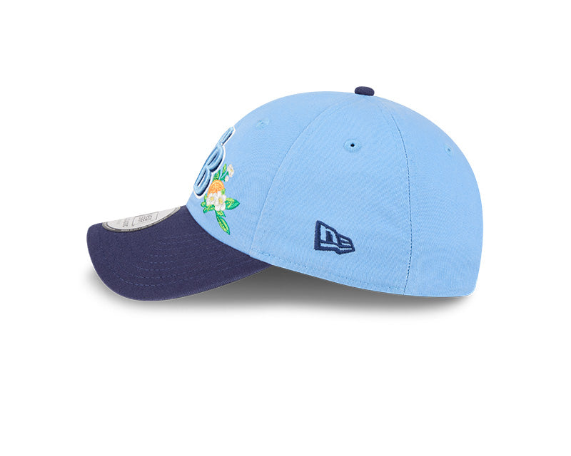 Rays New Era Light Blue Navy TB 2026 Spring Training Patch Casual Classic Adjustable Hat