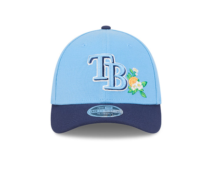 Rays New Era Light Blue Navy TB 2026 Spring Training Patch 39Thirty Flex Hat