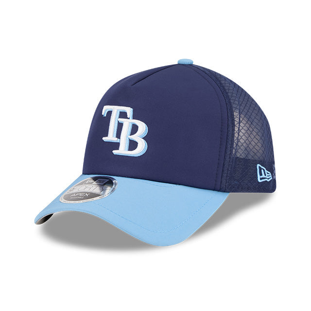 Rays New Era 2026 Navy Light Blue Batting Practice TB 9Forty Apex Adjustable Hat
