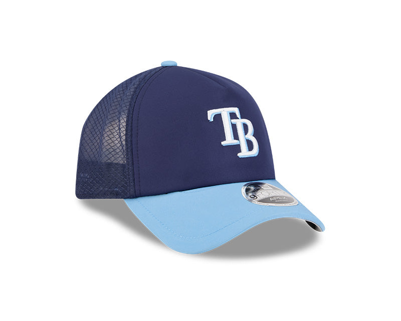 Rays New Era 2026 Navy Light Blue Batting Practice TB 9Forty Apex Adjustable Hat