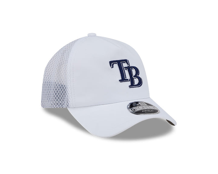 Rays New Era 2026 White Batting Practice TB 9Forty Apex Adjustable Hat
