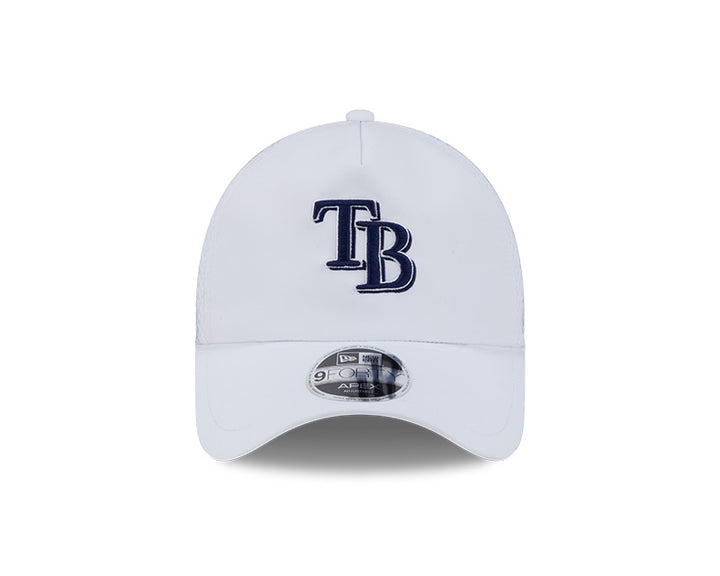 Rays New Era 2026 White Batting Practice TB 9Forty Apex Adjustable Hat