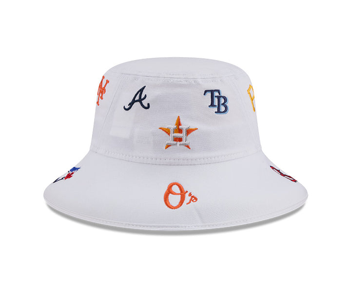 Rays New Era 2026 White Spring Training All Teams Grapefruit League Bucket Hat