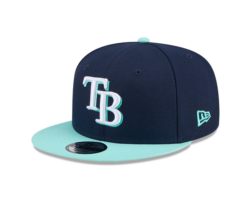 Rays New Era Color Pack Navy Mint TB 9Fifty Snapback Hat