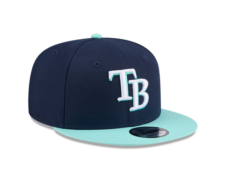 Rays New Era Color Pack Navy Mint TB 9Fifty Snapback Hat
