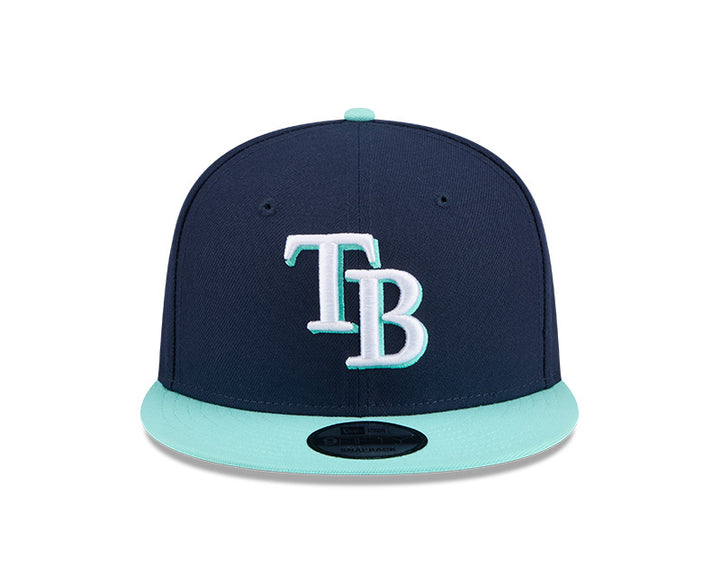Rays New Era Color Pack Navy Mint TB 9Fifty Snapback Hat