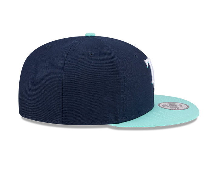 Rays New Era Color Pack Navy Mint TB 9Fifty Snapback Hat