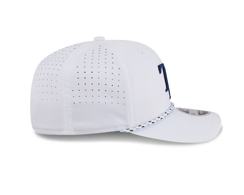 Rays New Era TB White Performance 9SEVENTY Stretch-Snap Hat