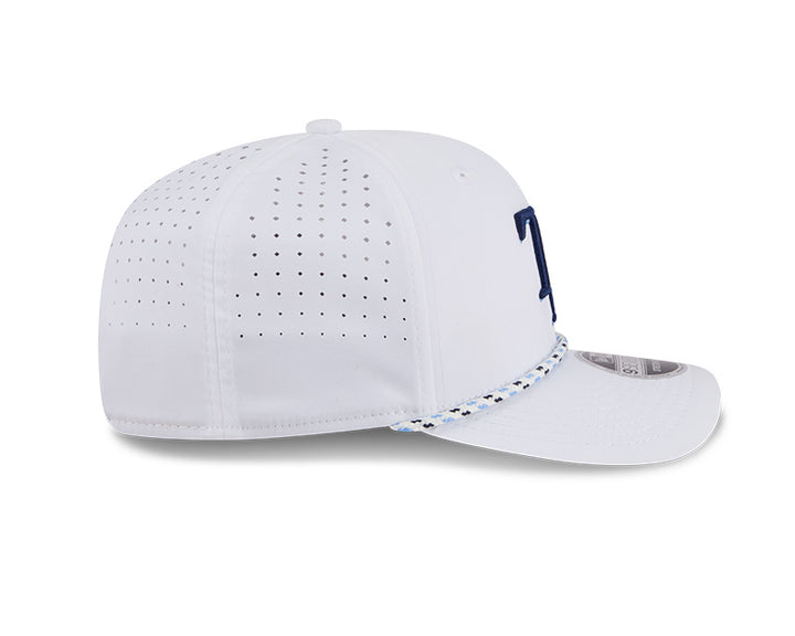 Rays New Era TB White Performance 9SEVENTY Stretch-Snap Hat