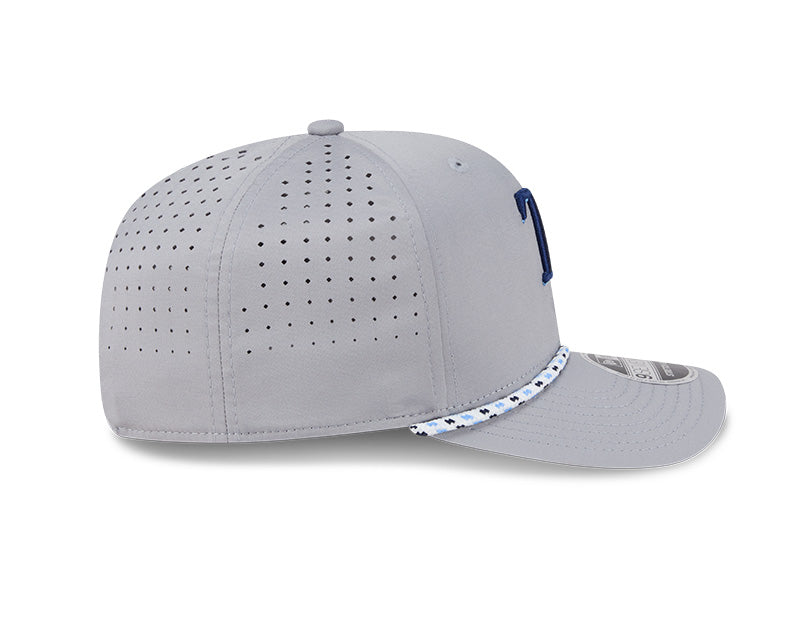 Rays New Era TB Gray Performance 9SEVENTY Stretch-Snap Hat