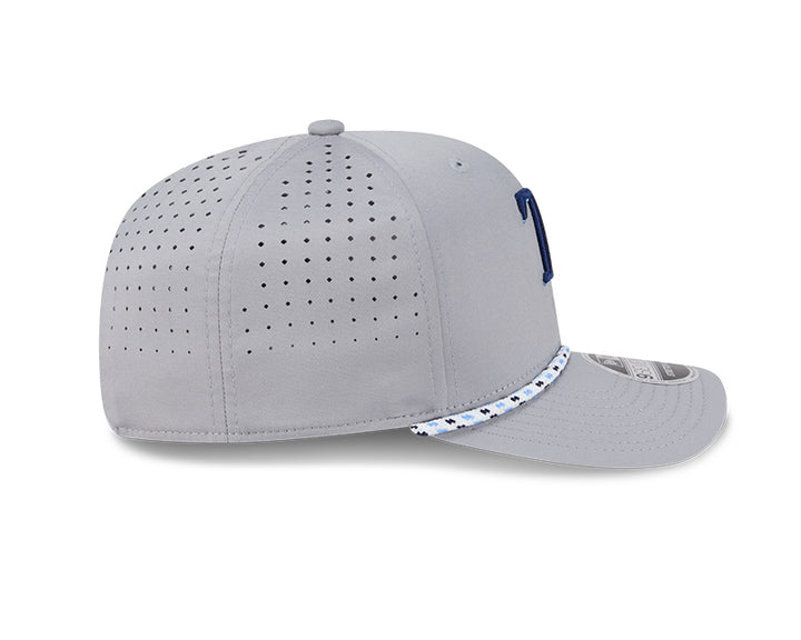 Rays New Era TB Gray Performance 9SEVENTY Stretch-Snap Hat