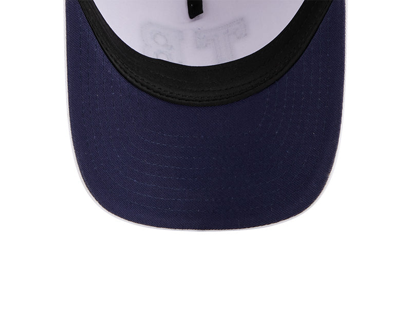 Rays Women's New Era White Navy TB Two Tone 9Forty Trucker Hat