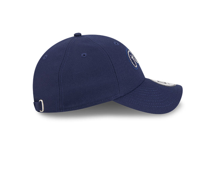 Rays New Era Navy Rhinestone Script Casual Classic Adjustable Hat