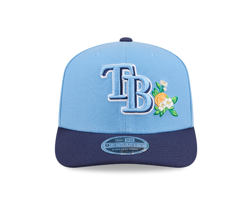 Rays New Era Light Blue Navy TB 2026 Spring Training 9SEVENTY Adjustable Hat