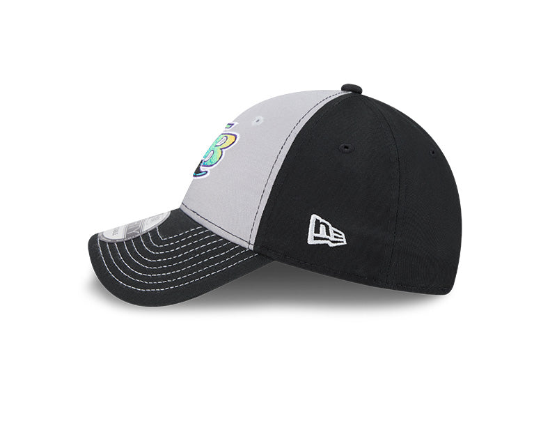 Rays New Era 9Forty Two-Tone Black Grey Coop Snapback Adjustable Hat
